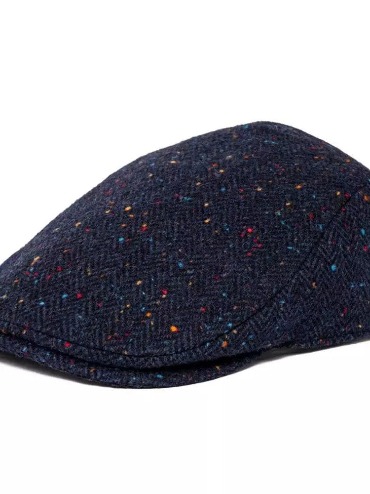 Flecked Wool Flat Cap for Men