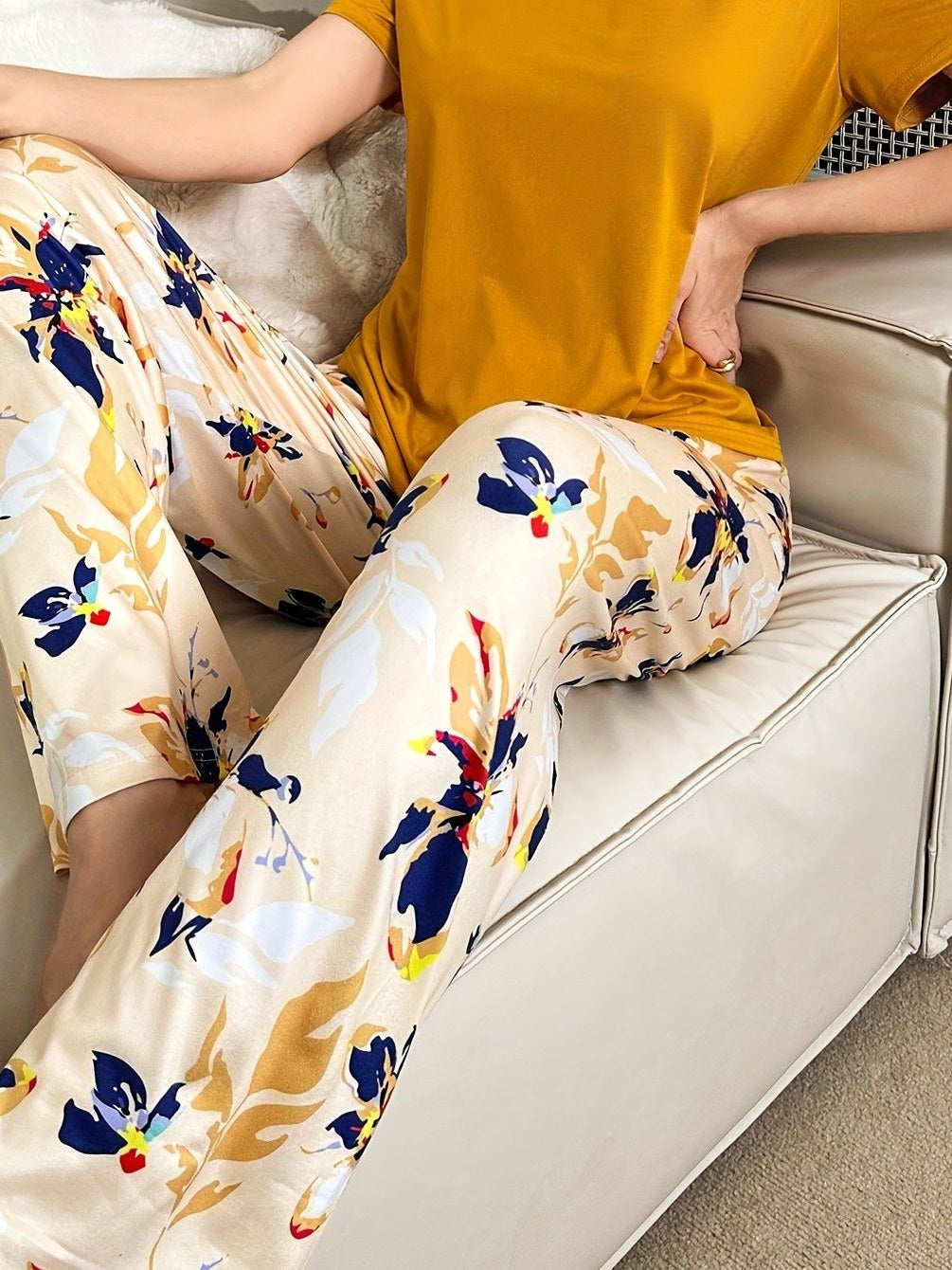 Floral Pajama Set for Women