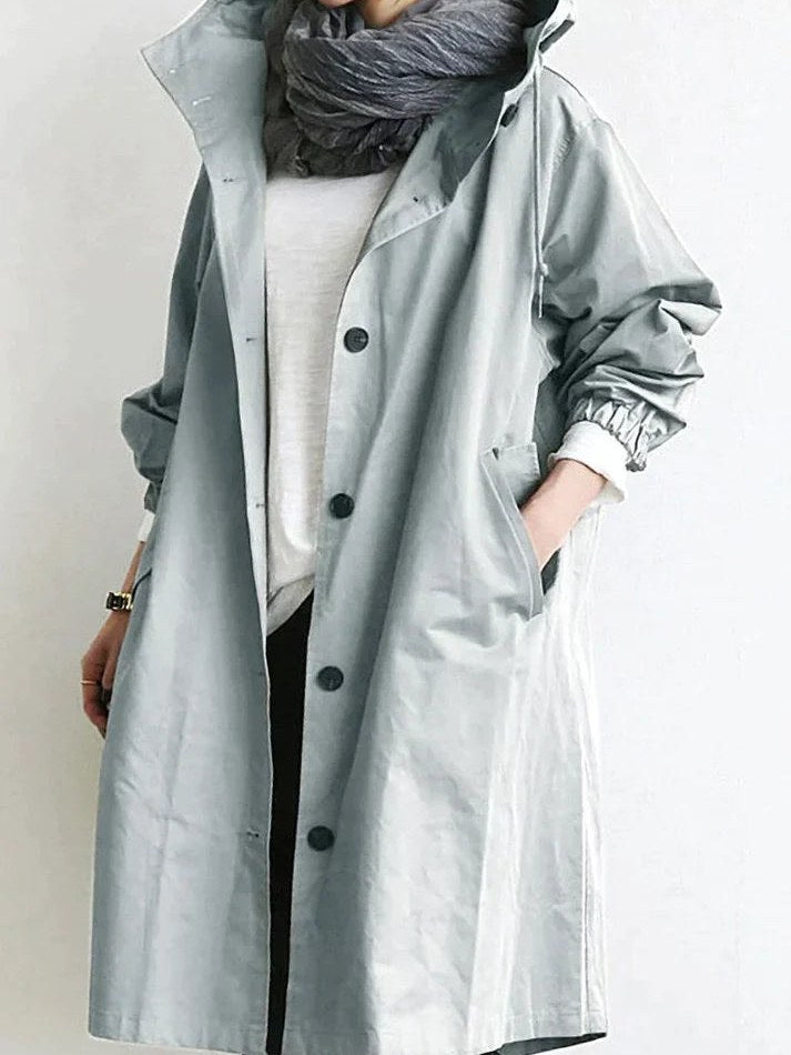 Hooded Trench Coat for Women