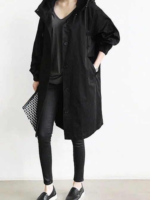 Hooded Trench Coat for Women