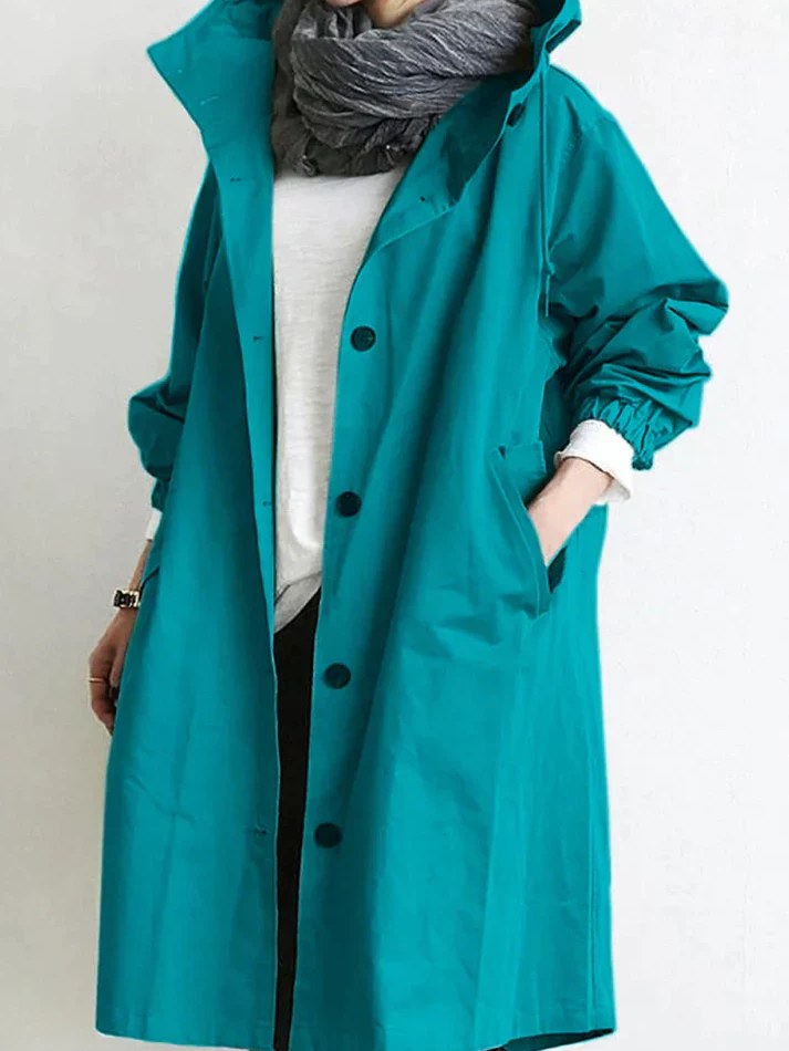 Hooded Trench Coat for Women
