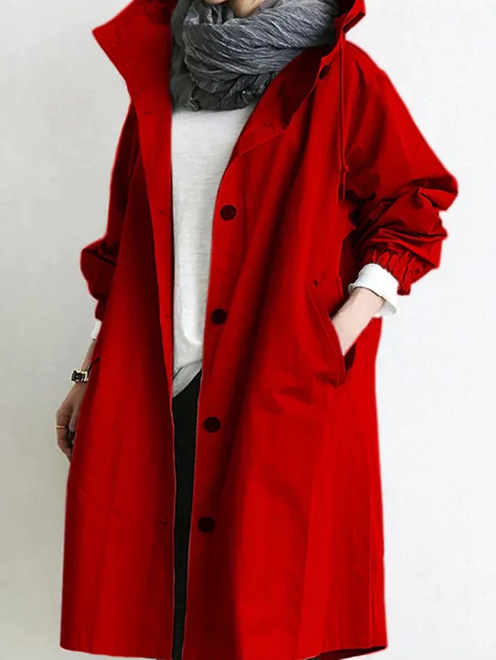 Hooded Trench Coat for Women