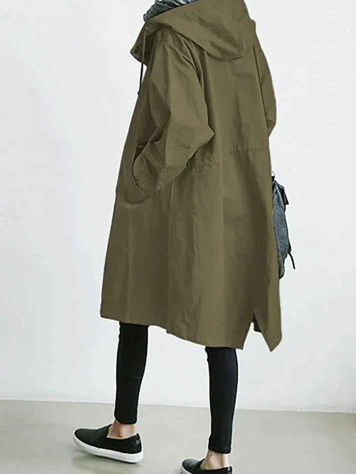Hooded Trench Coat for Women