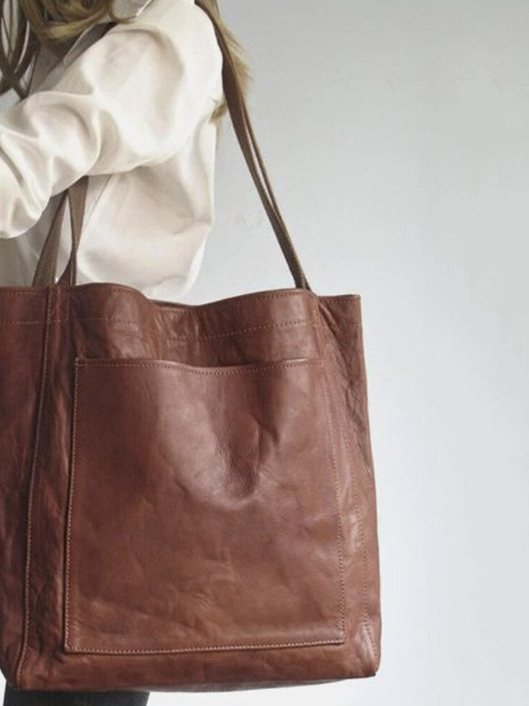 Leather Shoulder Bag for Women