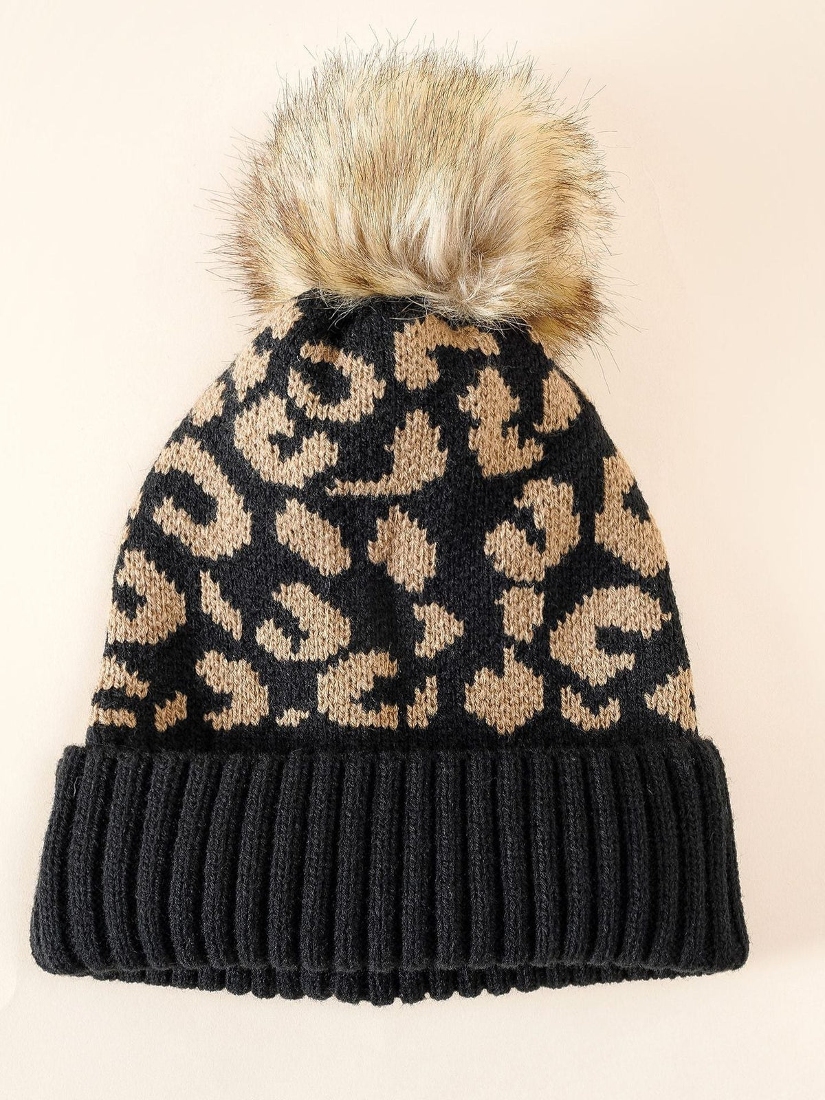 Leopard Print Beanie for Women