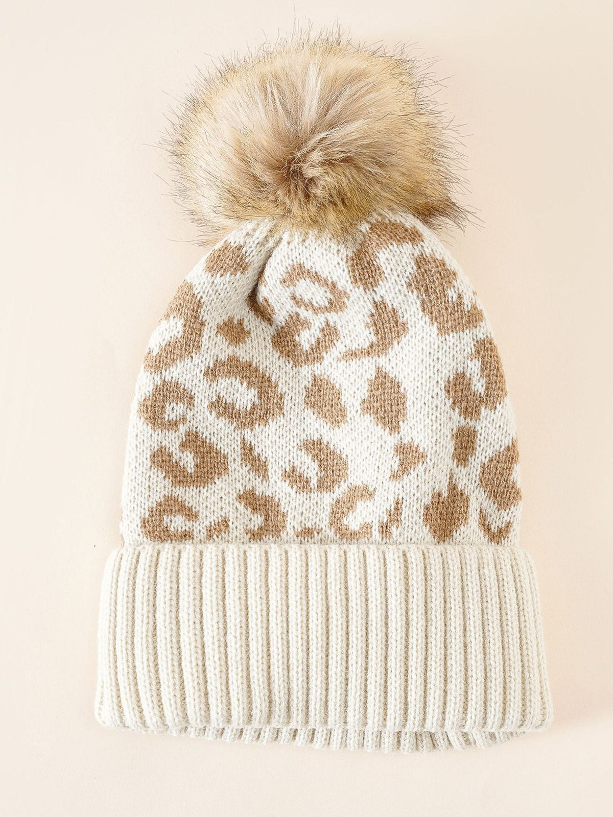 Leopard Print Beanie for Women