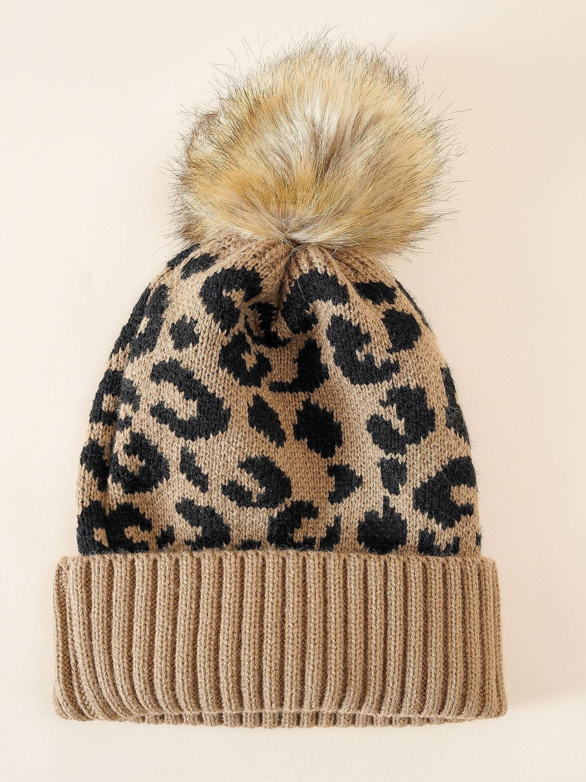Leopard Print Beanie for Women
