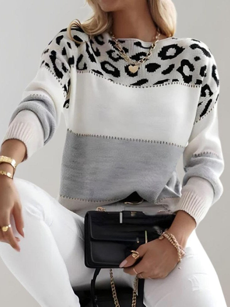 Leopard Print Sweater for Women