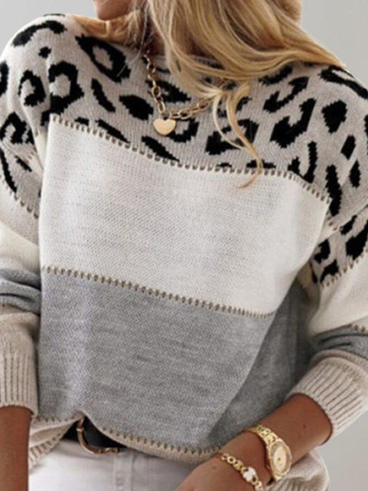Leopard Print Sweater for Women