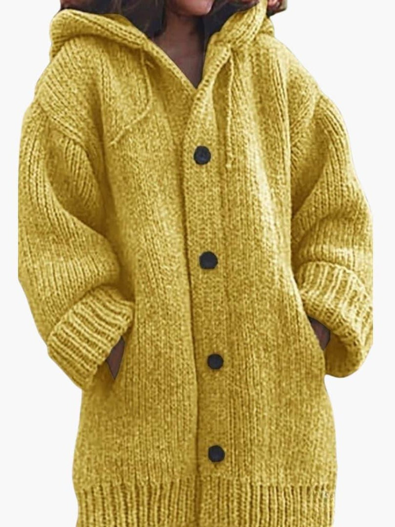 Long Hooded Cardigan for Women