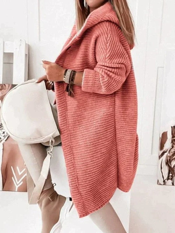 Long Hooded Cardigan for Women