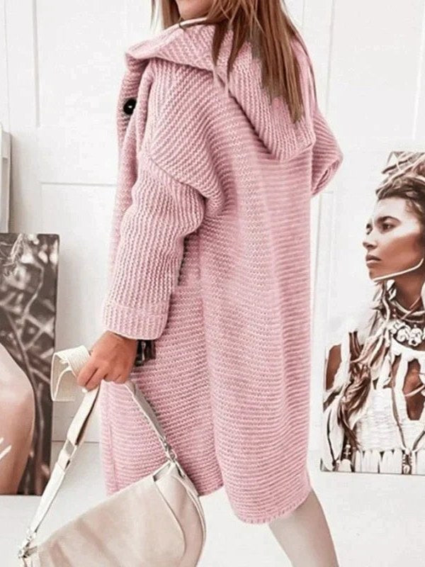 Long Hooded Cardigan for Women