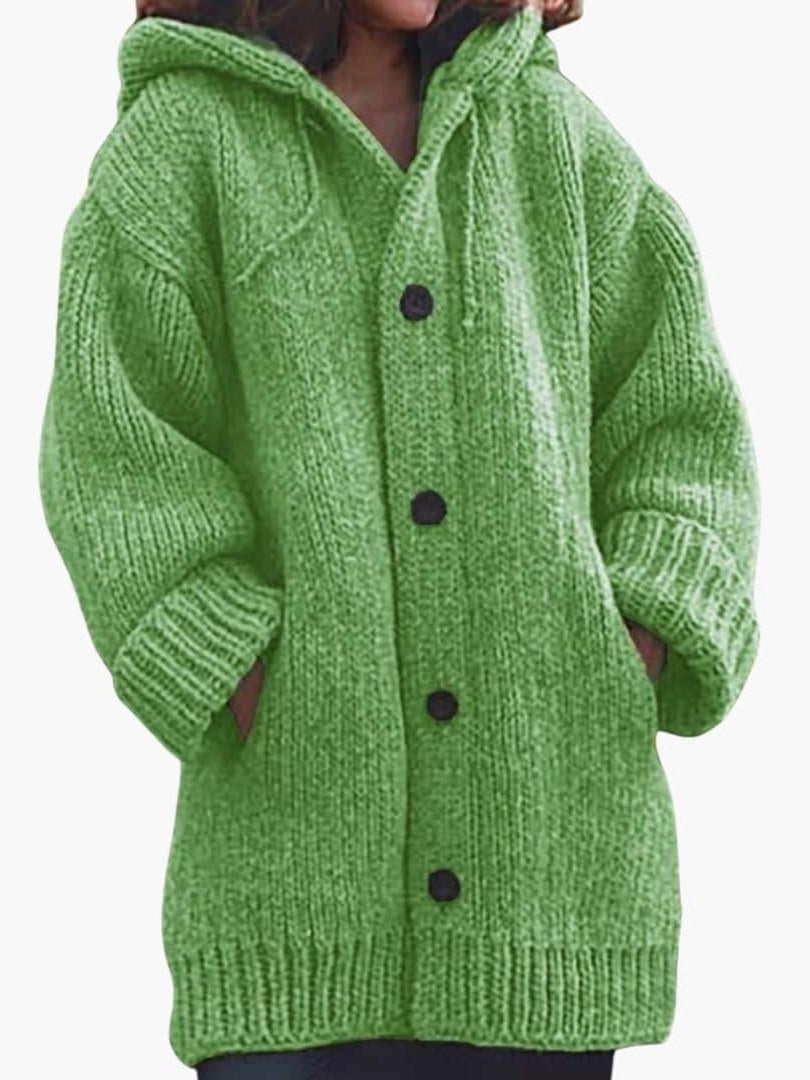 Long Hooded Cardigan for Women