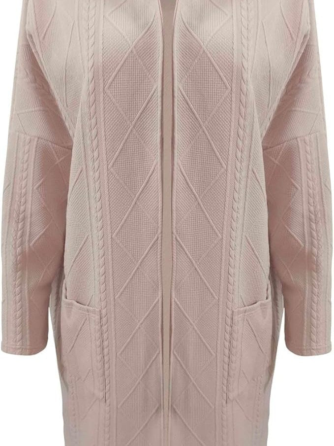 Longline Hooded Cardigan for Women