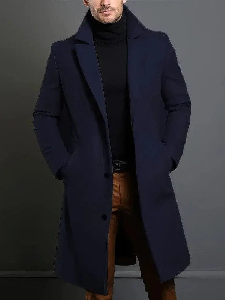 Merino Trench Coat for Men