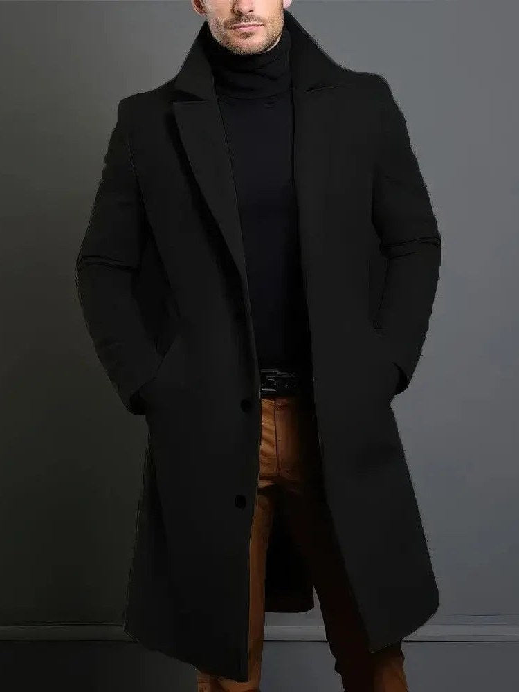 Merino Trench Coat for Men