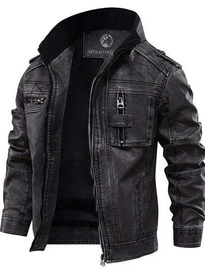 Motorcycle Leather Jacket for Men