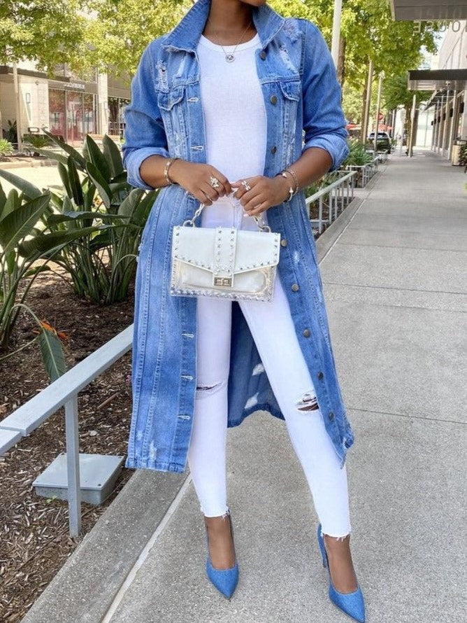 Oversized Denim Jacket for Women
