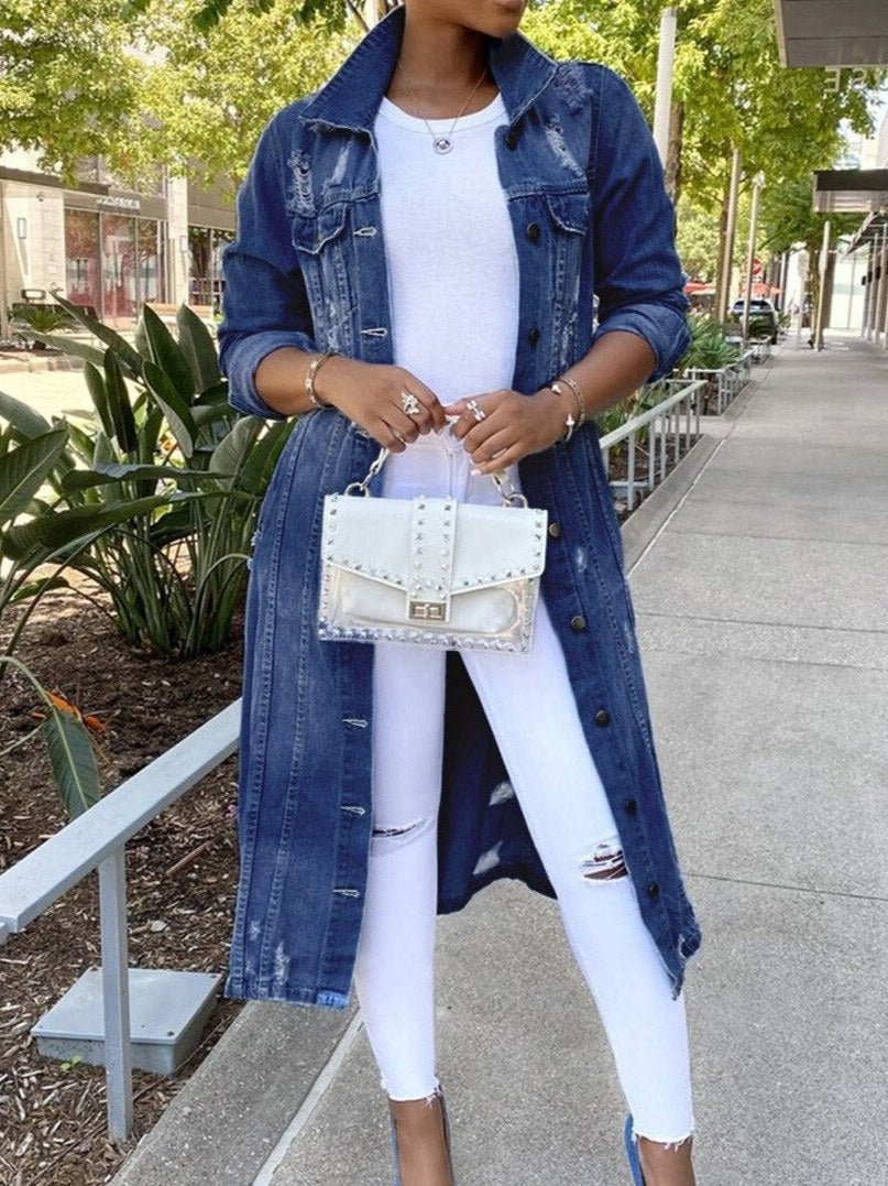 Oversized Denim Jacket for Women