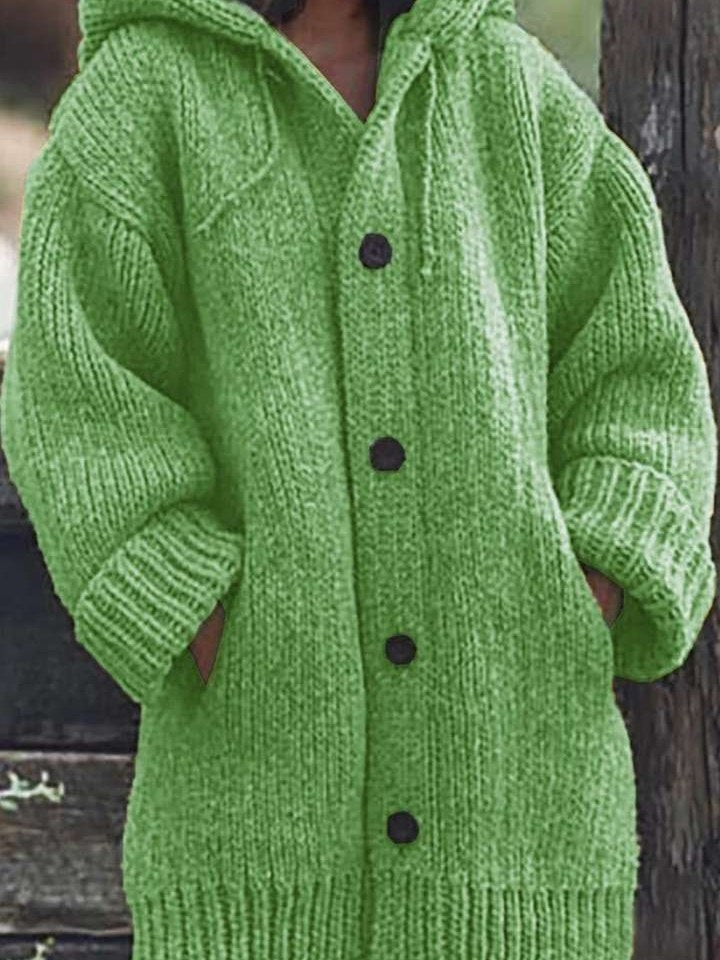 Oversized Hooded Cardigan for Women