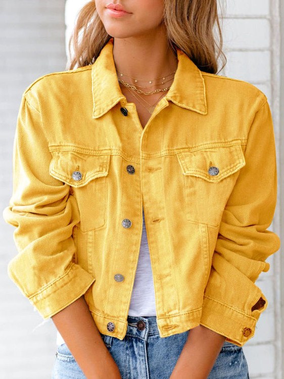 Pink Denim Jacket for Women