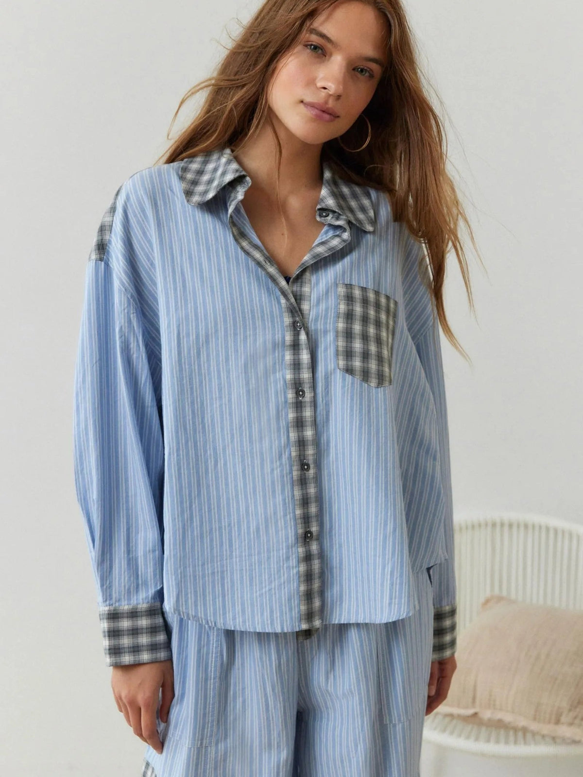 Plaid Pajama Set for Women