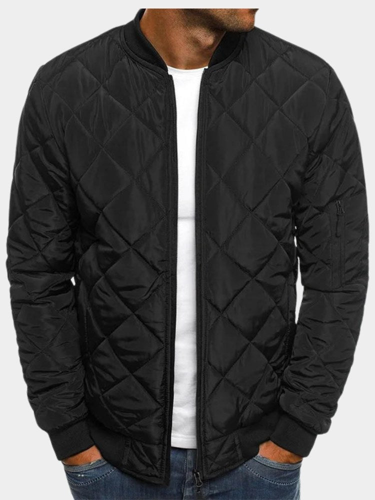 Quilted Bomber Jacket for Men