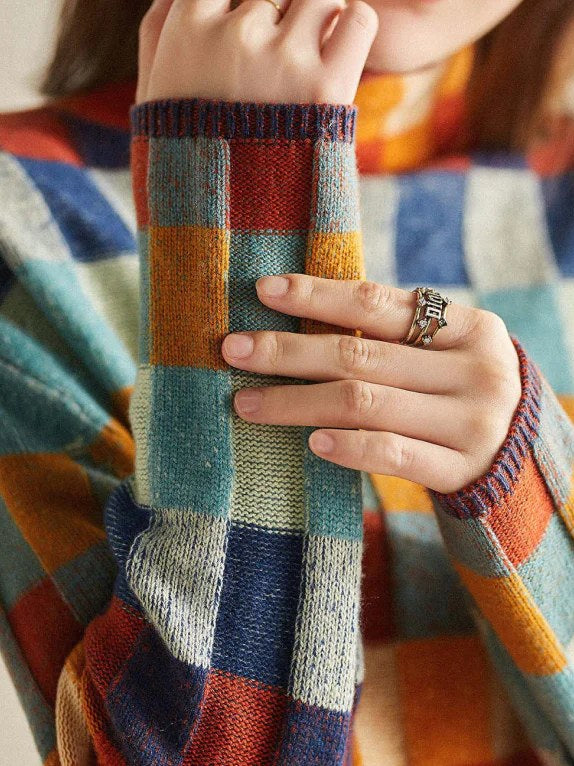 Retro Knit Sweater for Women
