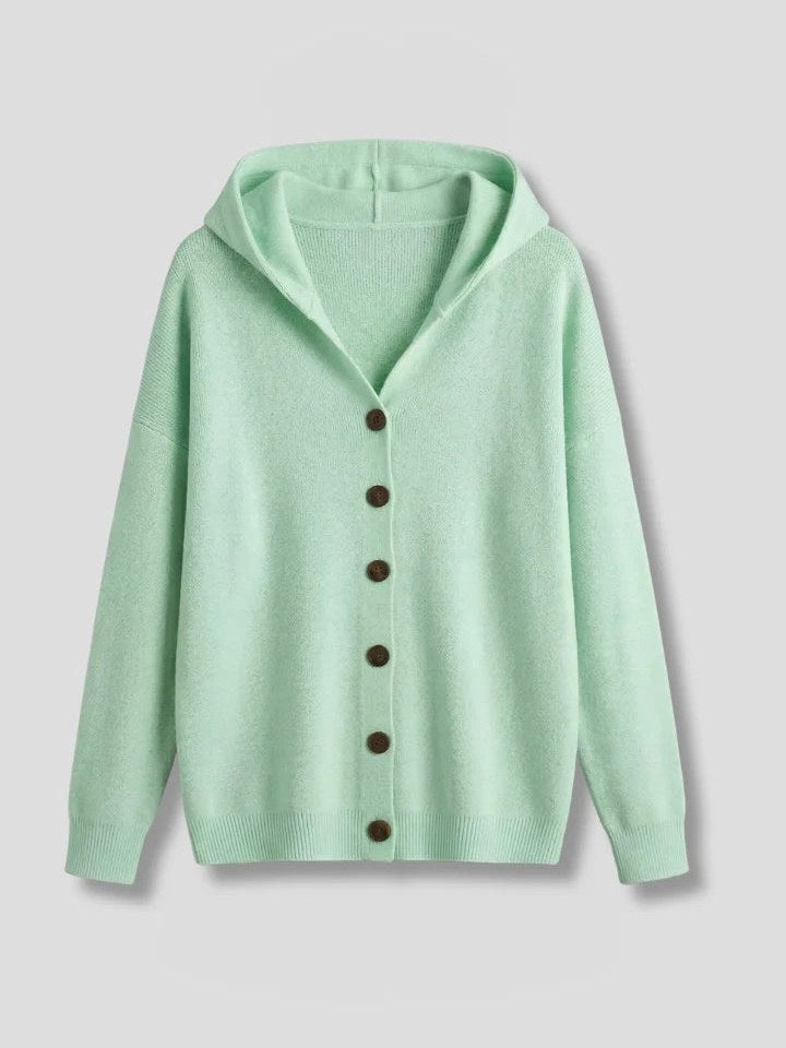 Ribbed Hooded Cardigan for Women