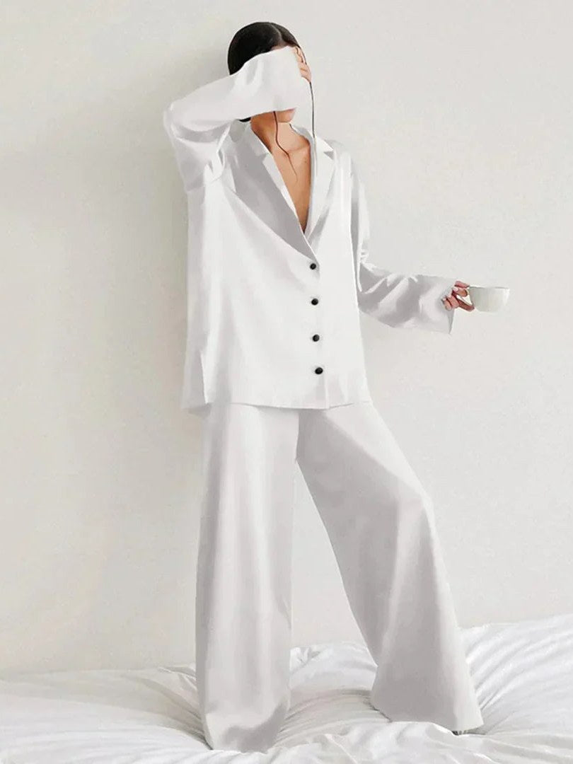 Satin Pajama Set for Women