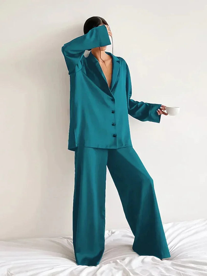 Satin Pajama Set for Women