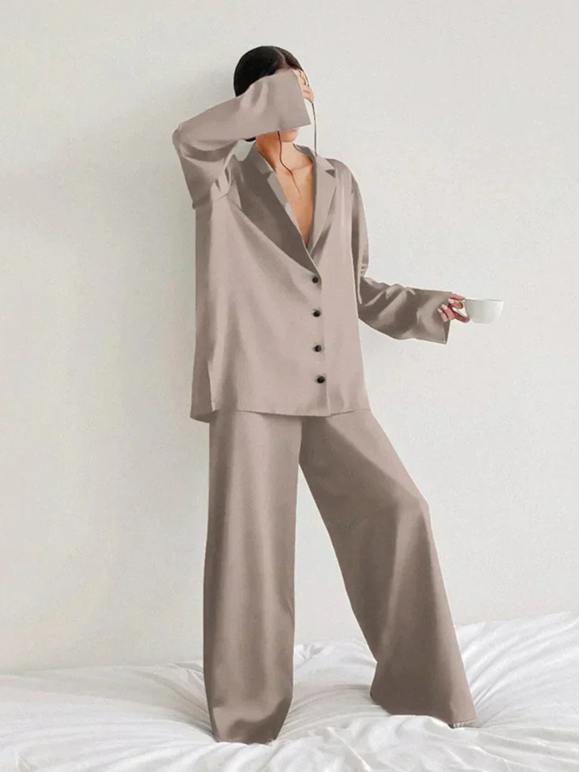 Satin Pajama Set for Women