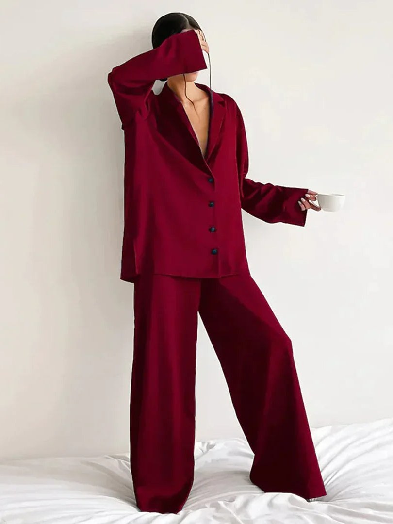 Satin Pajama Set for Women