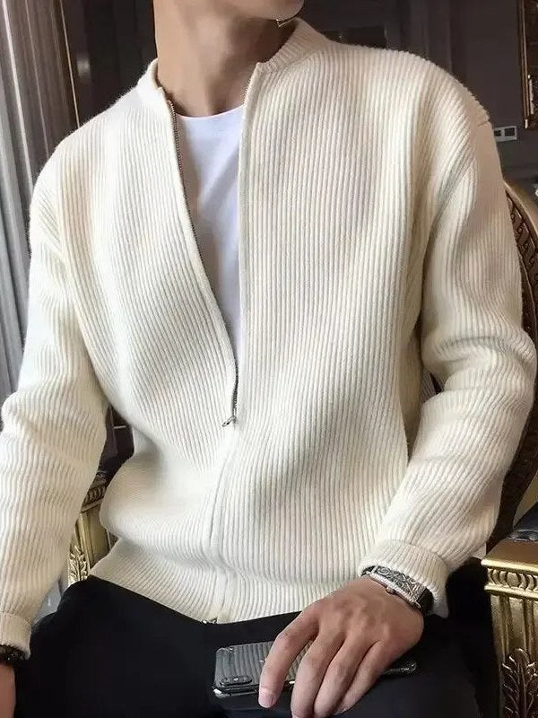 Solid Cardigan for Men