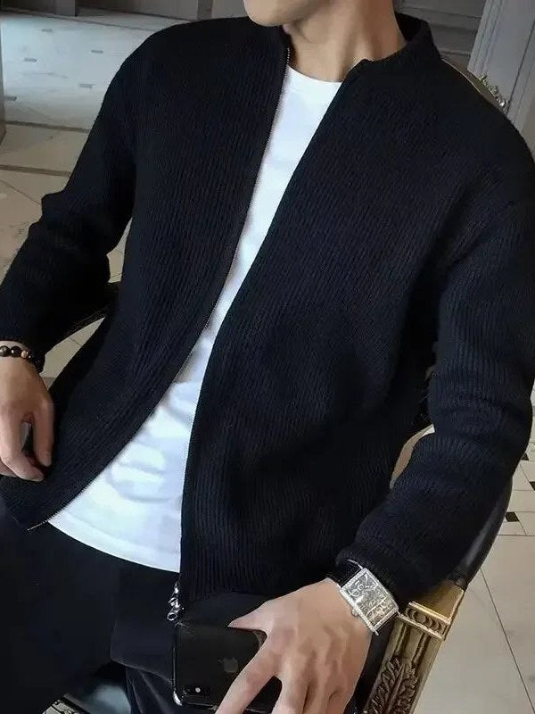 Solid Cardigan for Men