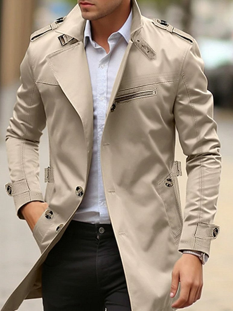 Spring Trench Coat for Men
