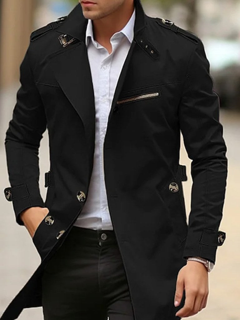 Spring Trench Coat for Men