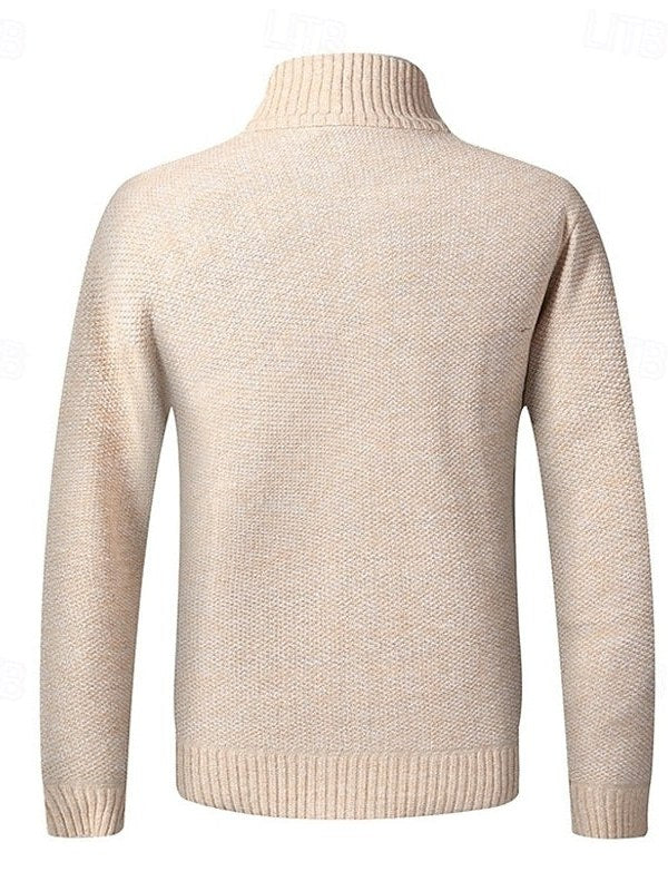 Stand Collar Cardigan for Men