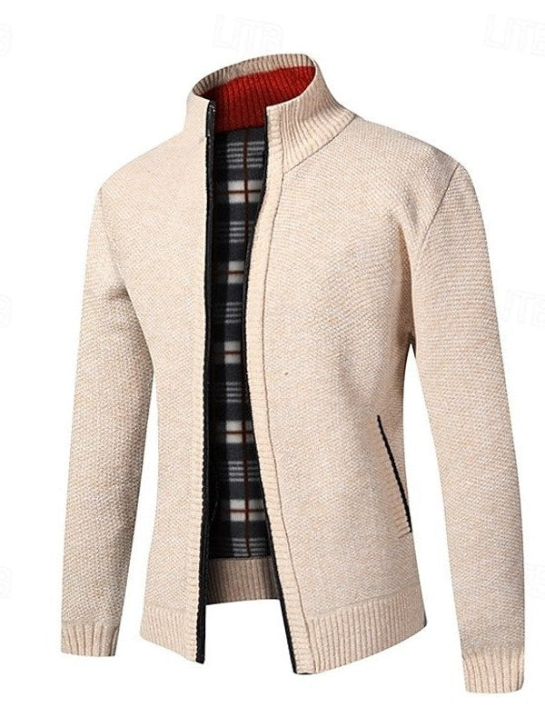 Stand Collar Cardigan for Men
