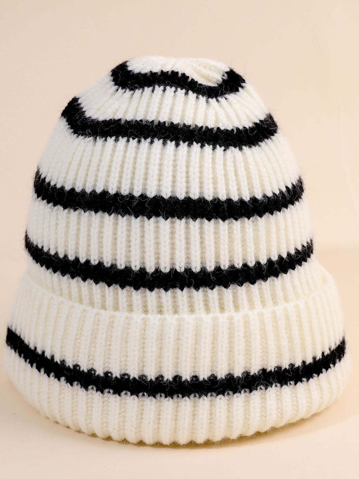 Striped Beanie for Women