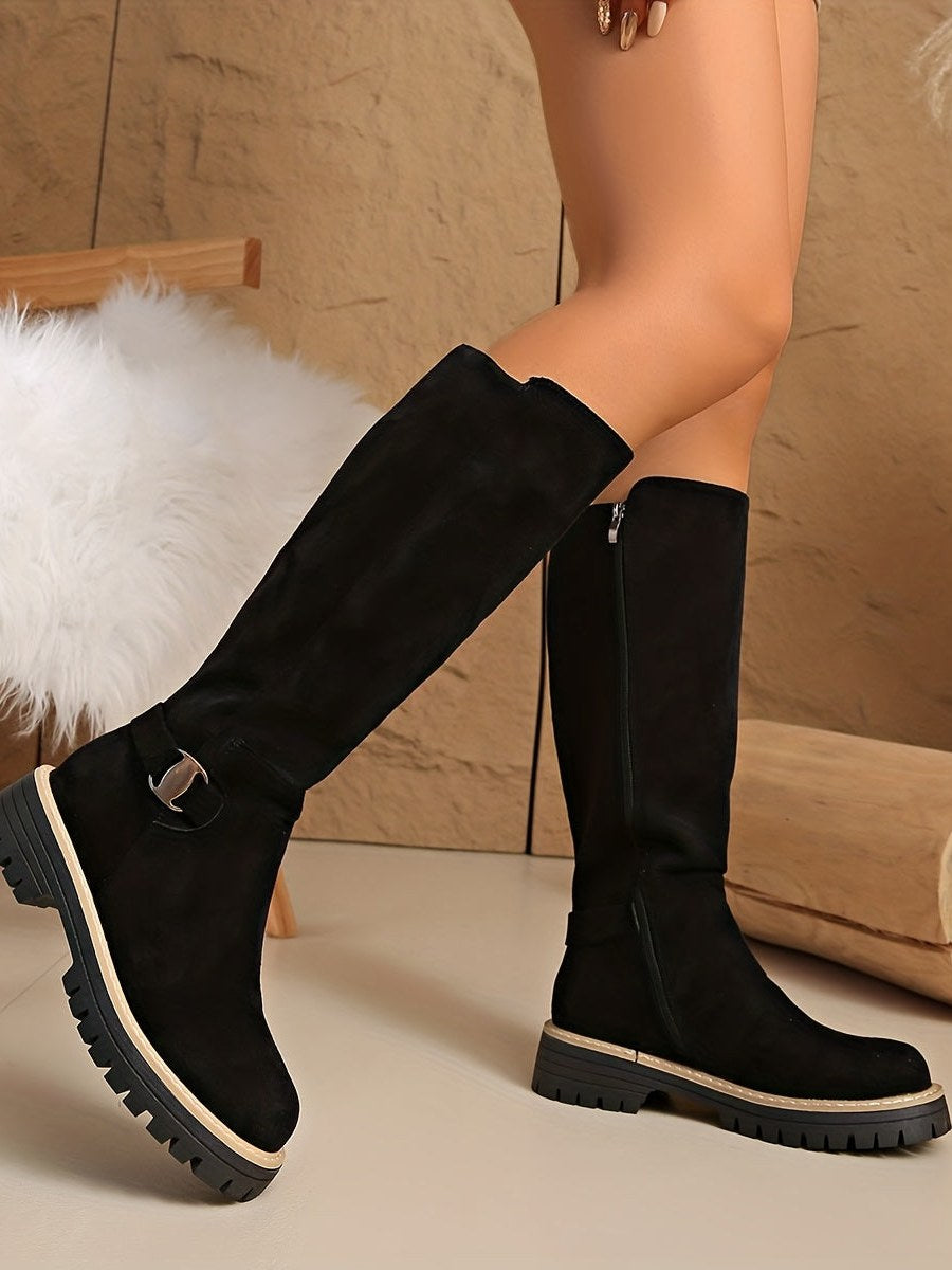 Suede Knee High Boots for Women