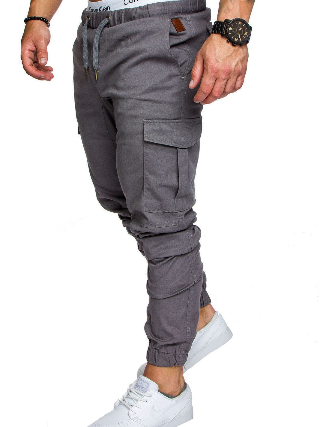 Tapered Cargo Trousers for Men