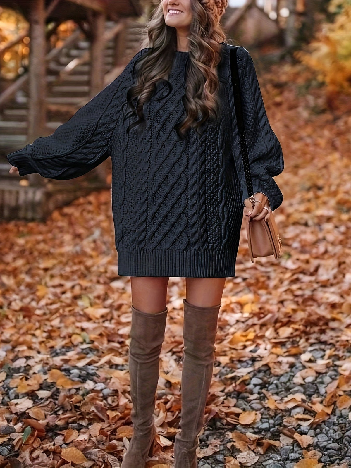 Sweater Mini Dress for Women