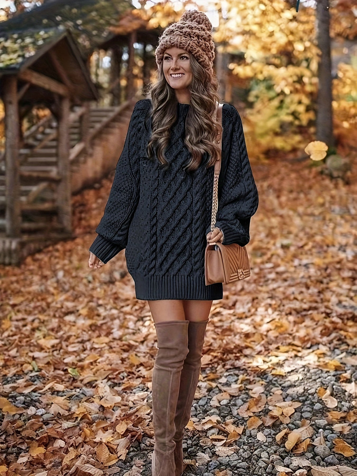 Sweater Mini Dress for Women