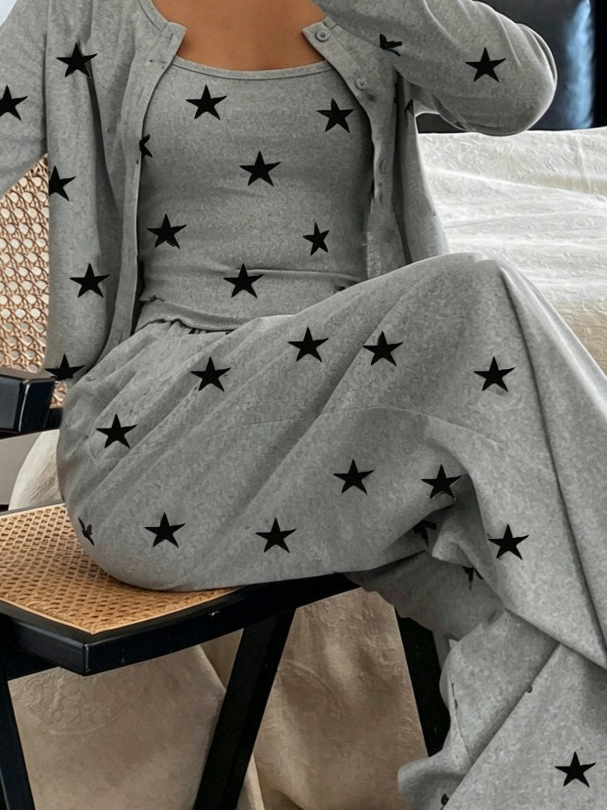 Three Piece Pajama Set for Women