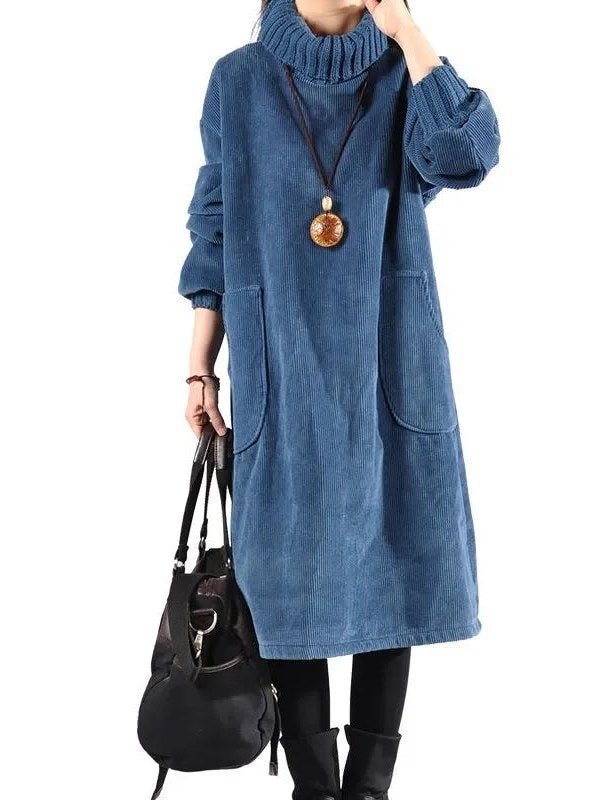 Turtleneck Sweater Dress for Women