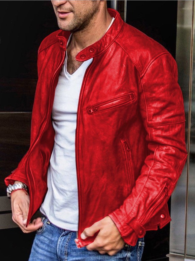 Weatherproof Leather Jacket for Men