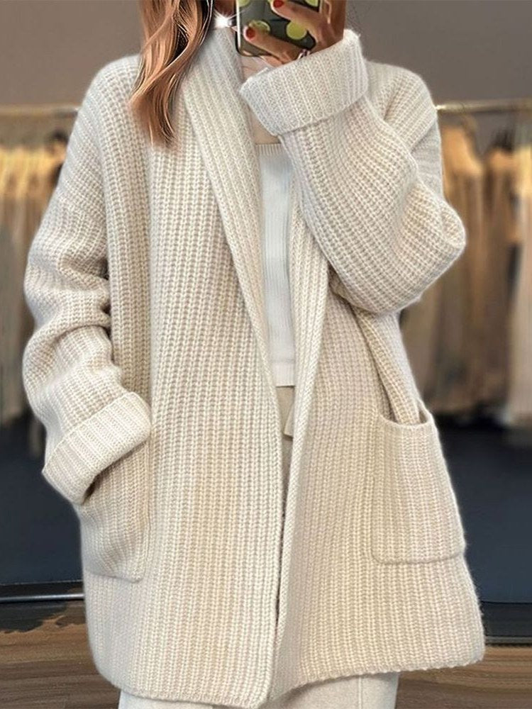 White Knit Cardigan for Women